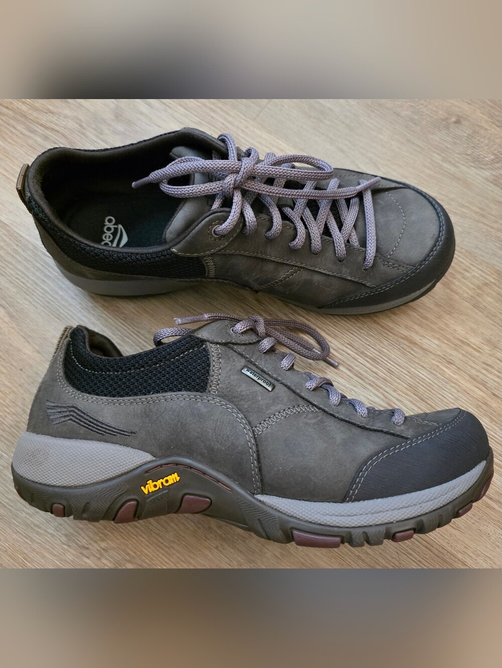 Dansko Paisley Women's Brown Leather Waterproof Outdoor Hiking Shoes